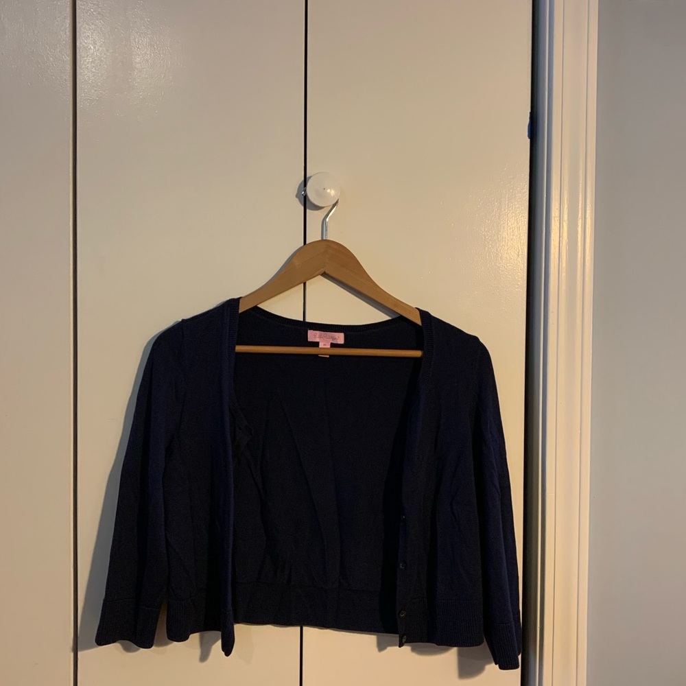 Lily Pulitzer navy blue cardigan size medium